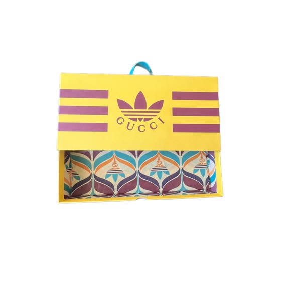 Gucci Adidas Sliding Drawer Storage Gift Handle Box With Tissue 13 x 6 x 2.25 in - Picture 7 of 12